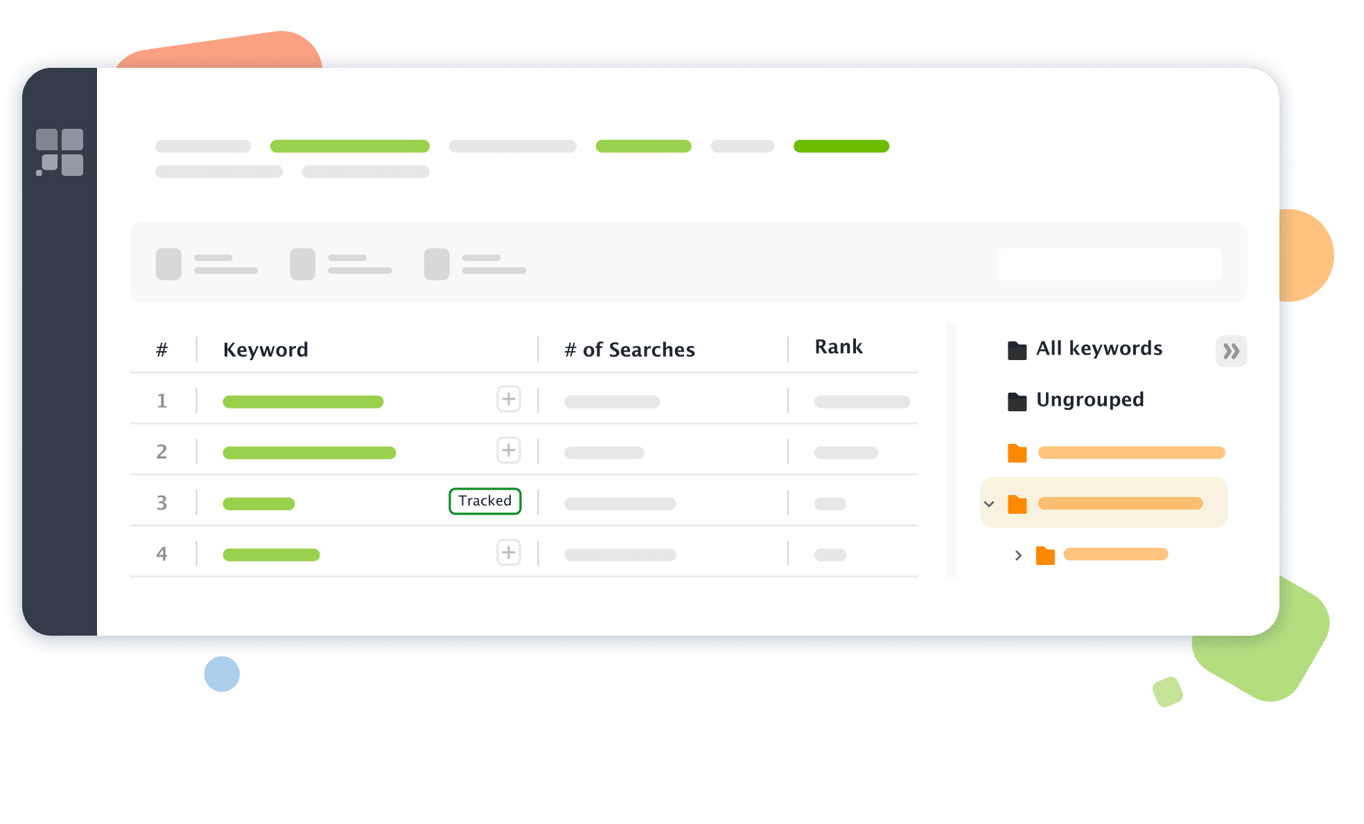 Tool voor het groeperen van zoekwoorden voor SEO in Rank Tracker