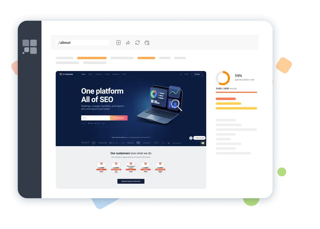 Competitive keyword research with the TF-IDF tool