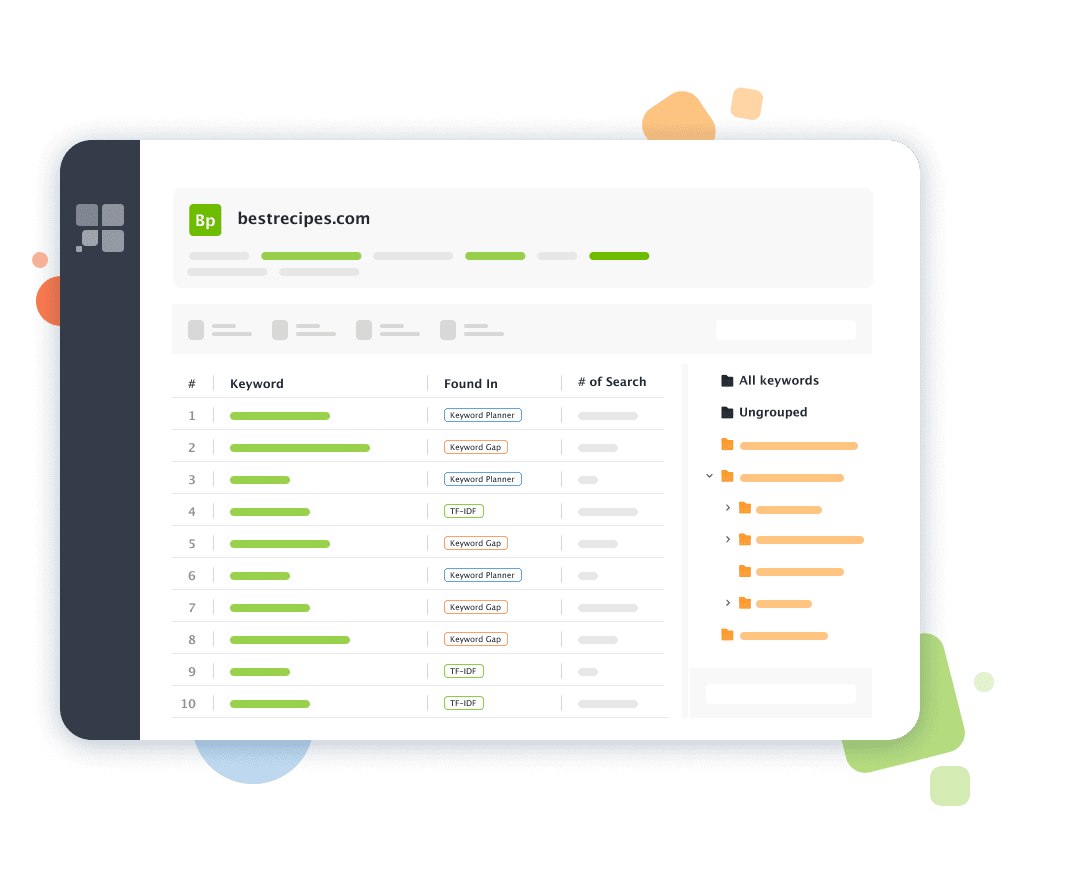 Group keywords with automatic keyword grouping tool