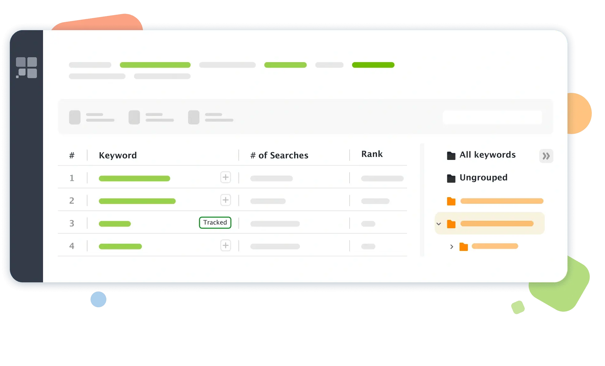 Keyword grouping tool for SEO in Rank Tracker