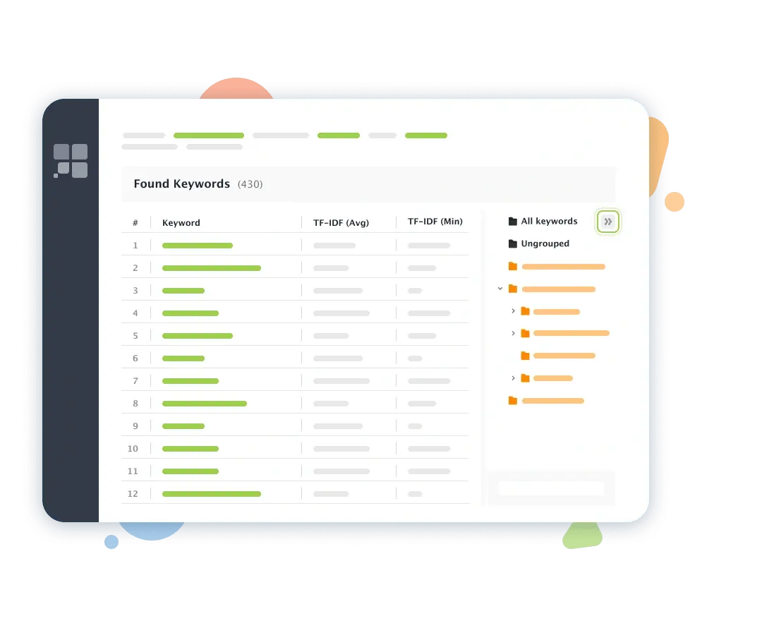 See the number of keywords in the parent folder and all subfolders