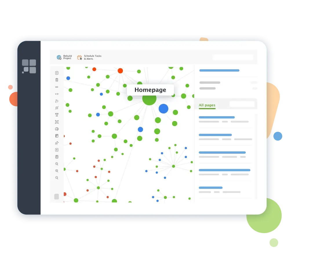 Visualisatie van websitestructuur