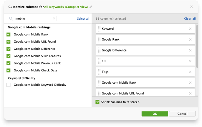 search rank tracking