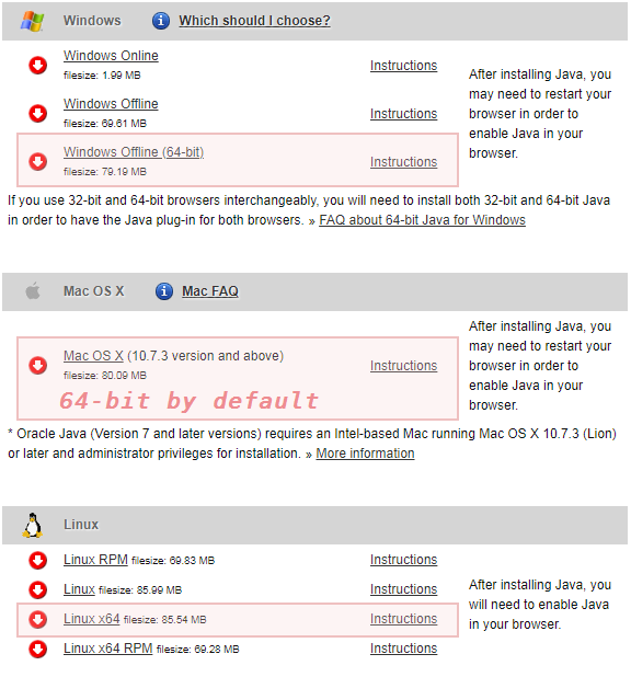 how to remove 32 bit java