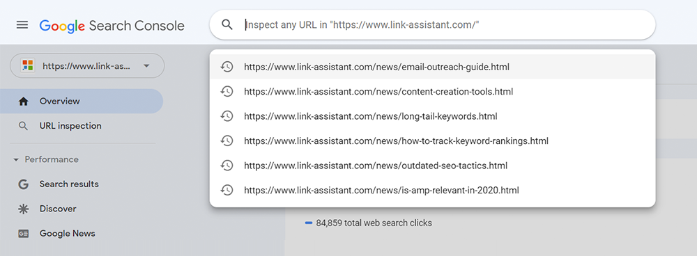 URL Inspection Tool lets you examine each individual page's crawling and indexing