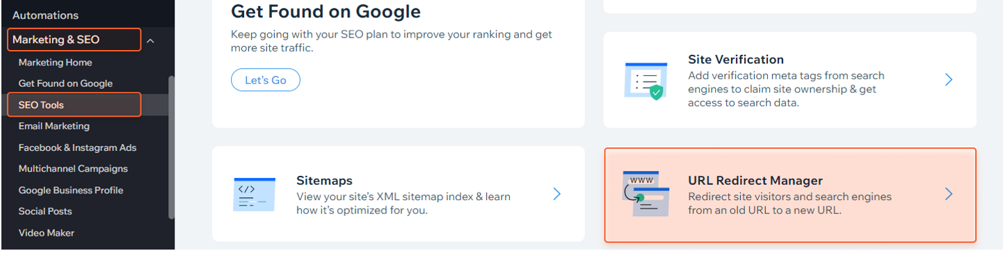 url redirect manager