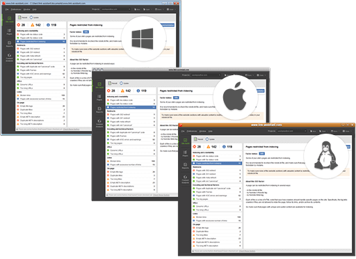 3 supported platforms: Windows, Mac OS X, Linux