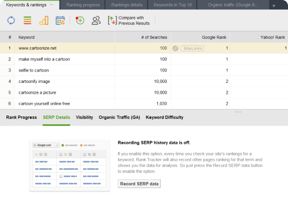 serp rank monitor