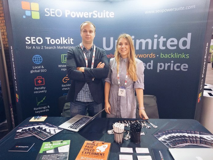 SEO PowerSuite team at BrightonSEO 2018