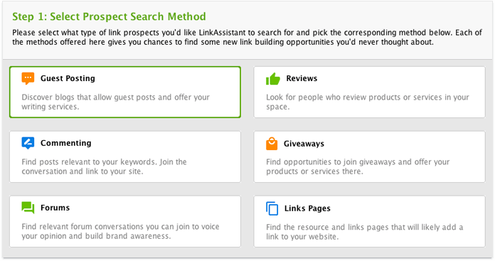 Using Link Assistant to find guest posting opportunities