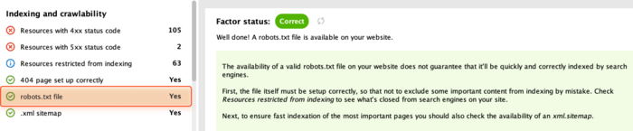 Robots.txt file