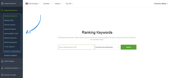 keyword research dashboard dashboard rank tracker