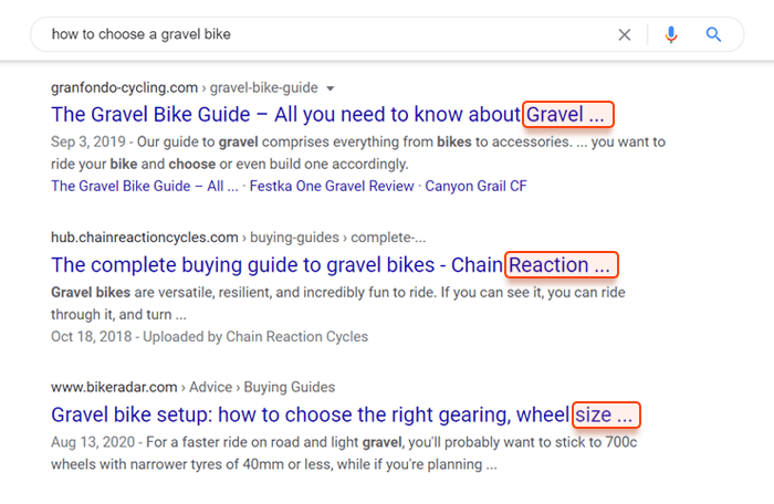 Google abridging titles in search results