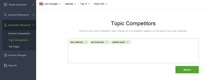 Search for online topic competitors to send them a partnership poposal email