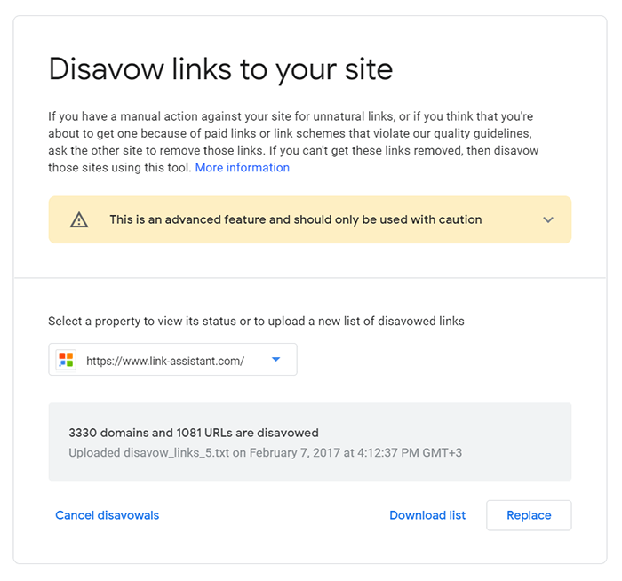 Check if you have disavowed links in the Console