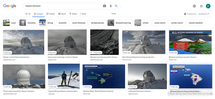Find more keywords with Google Images