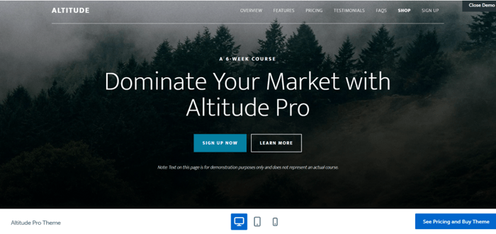 AltitudePro theme from StudioPress