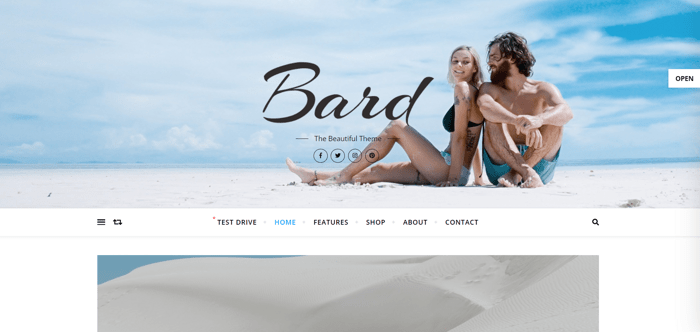 Bard theme for WordPress blogs