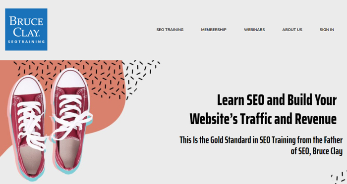 Bruce Clay SEO course homepage
