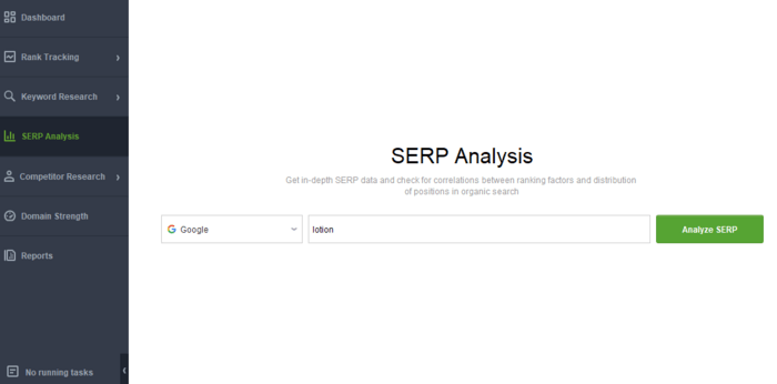 SERP Analysis module