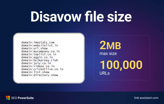 disavow file