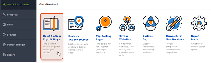 Search for guest post writers