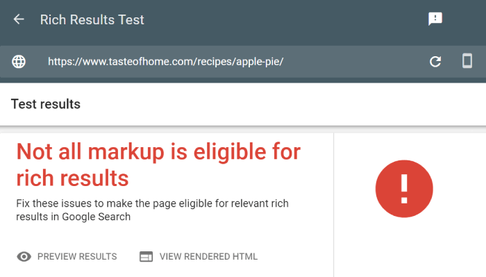 Rich Results Test from Google
