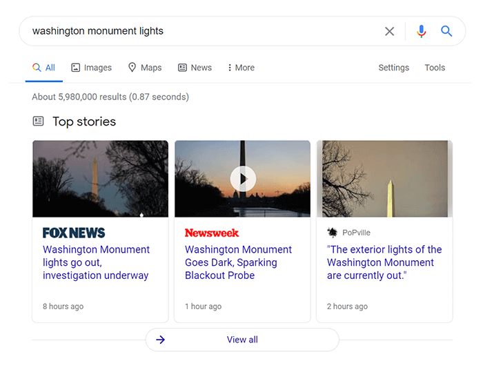 Google News feature