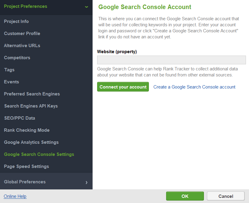 connect your GSC account