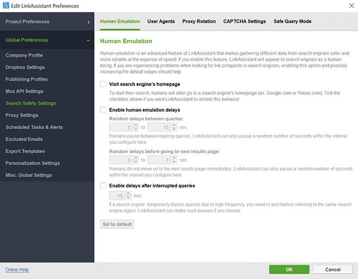 Email scraping with automation features