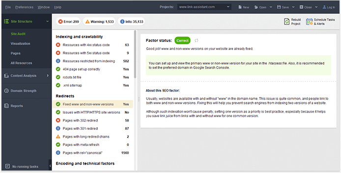 Making sure the WWW and non-WWW versions are the working correctly