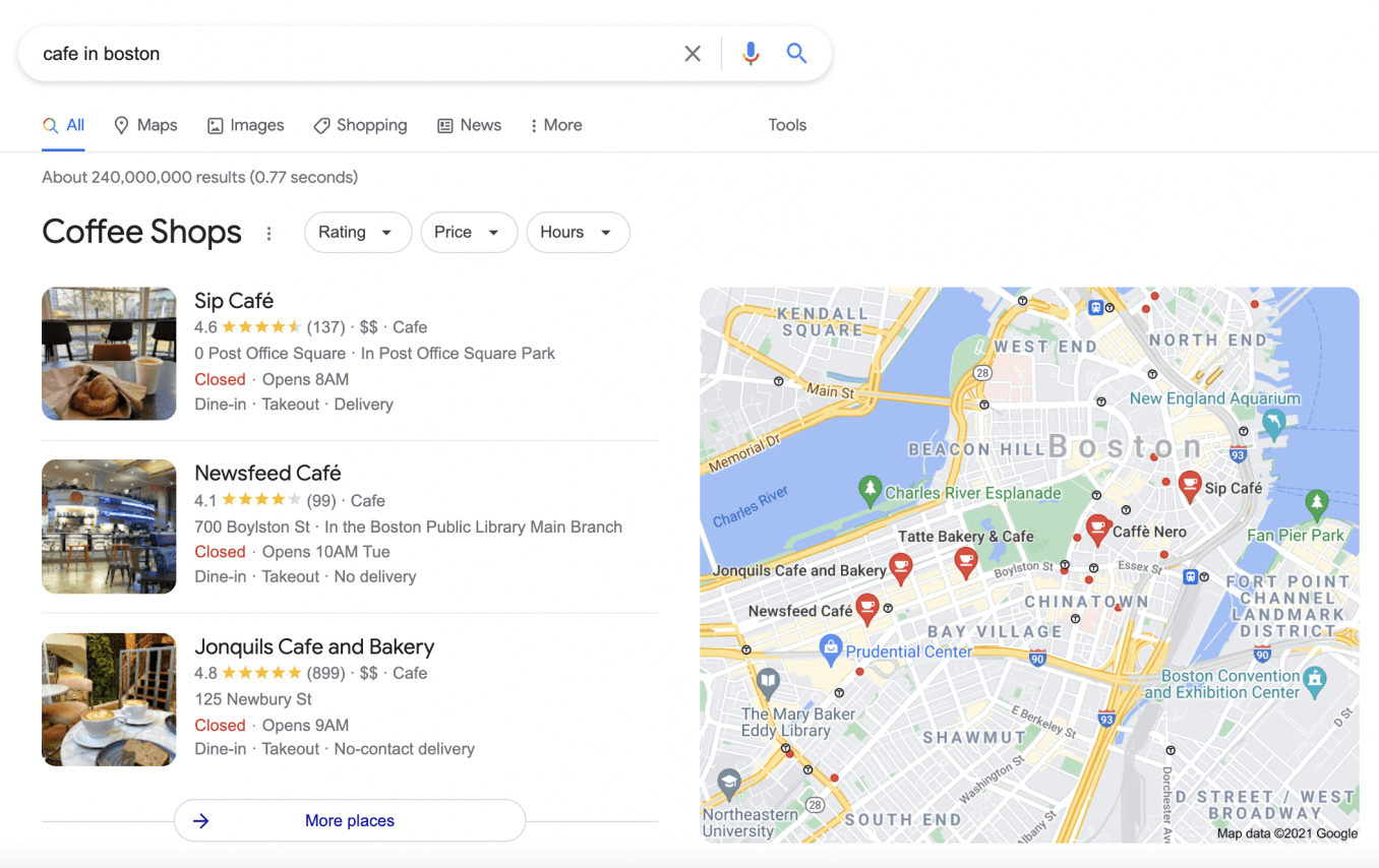 Google Map Ranking