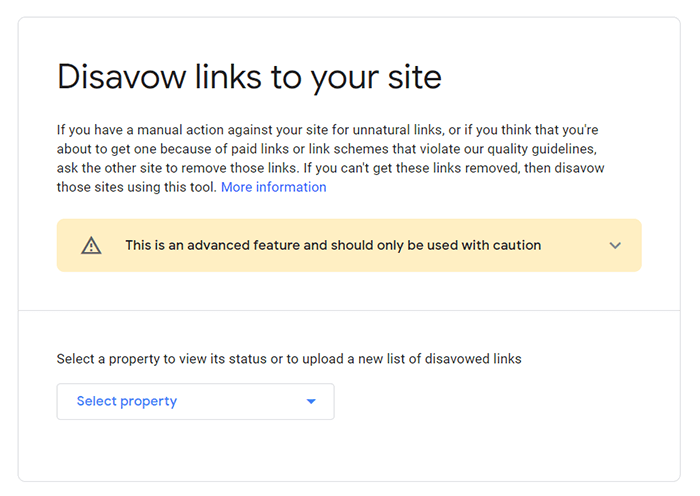 Google Disavow Tool