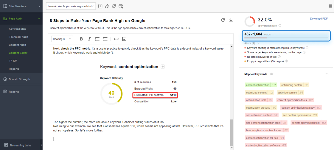 Content length