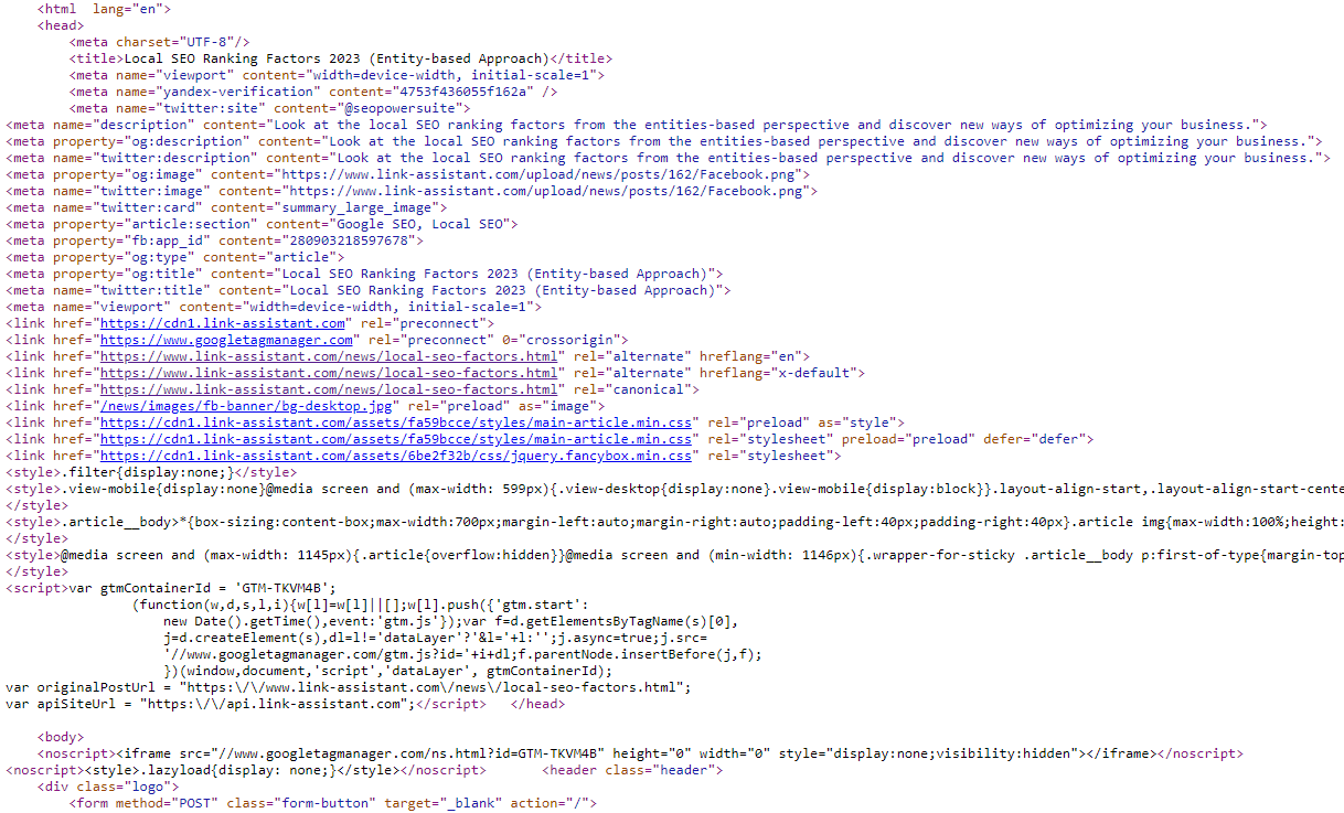 HTML Definition Explanation SEO Tips